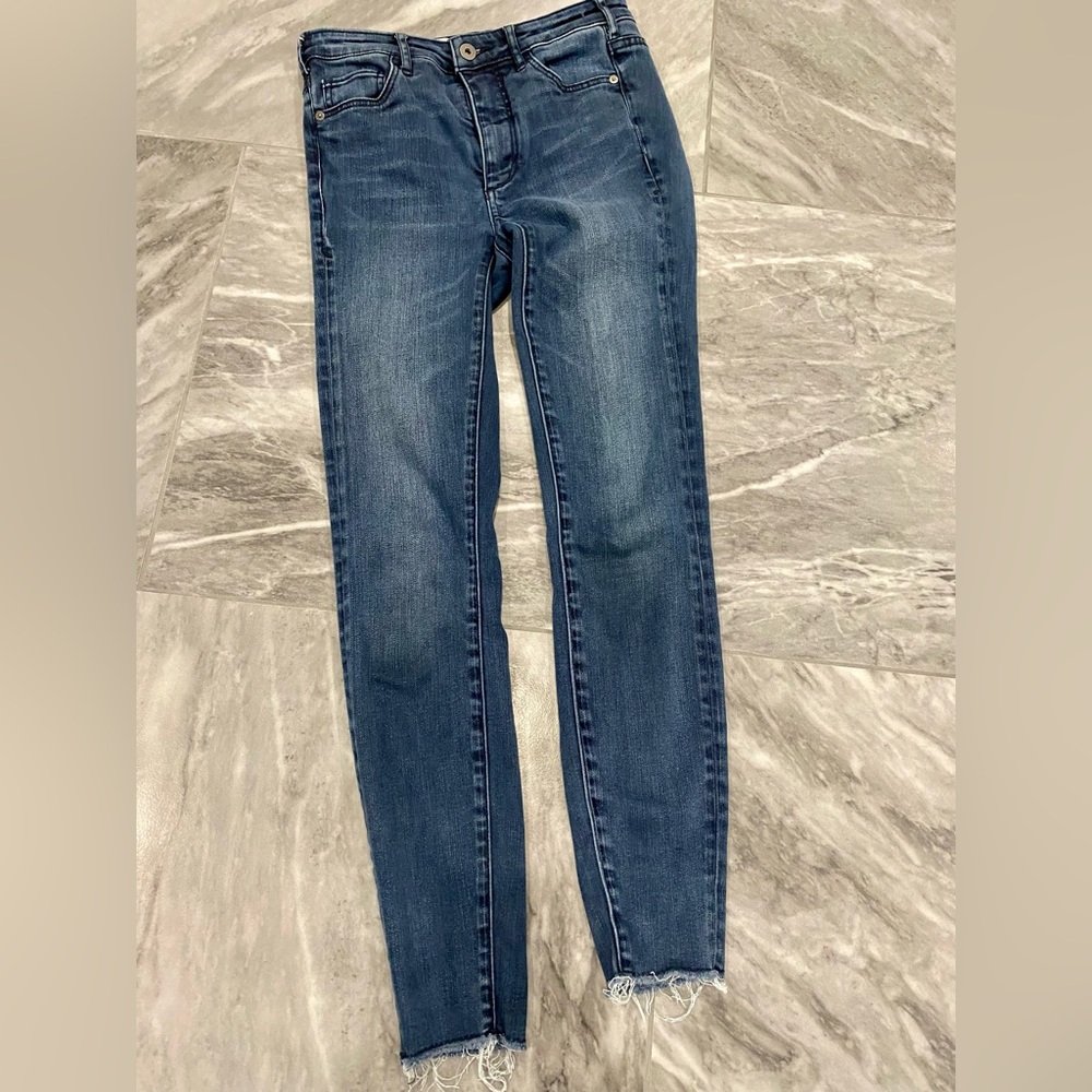 Pilcro by Anthropologie size 25 high waisted straight/skinny jeans